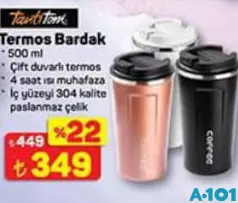 TANTİTONİ TERMOS BARDAK 500 ML TANTİTONİ TERMOS BARDAK 500 ML